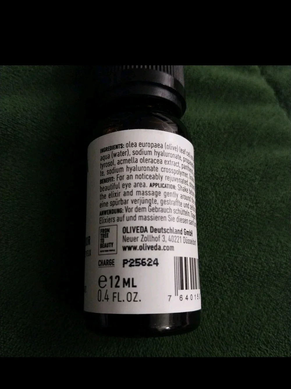 Olive Tree Oliveda F64  Hydroxytyrosol Corrective Eye Lift Elixir & SOS B14 Gel